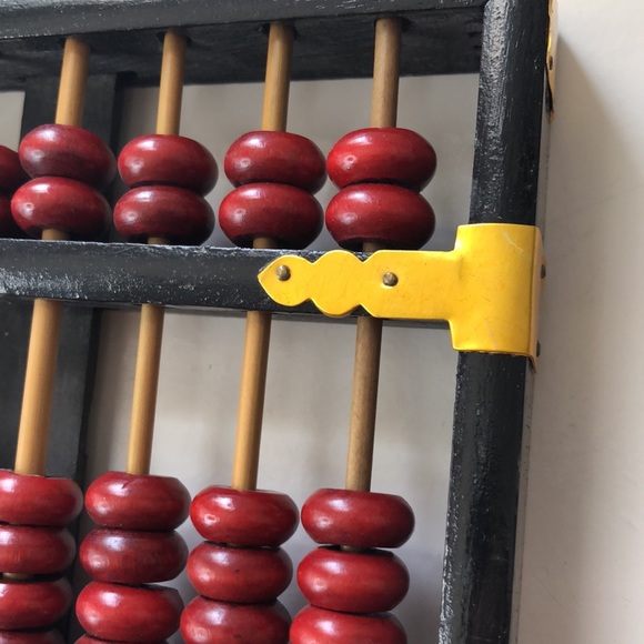 Set of Two Vintage Working Abaci + Abacus Book